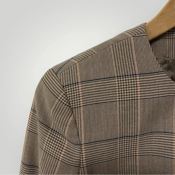 AKRIS Genoveva 100% Wool Blazer Jacket Plaid Sz 4 - Picture 5 of 14